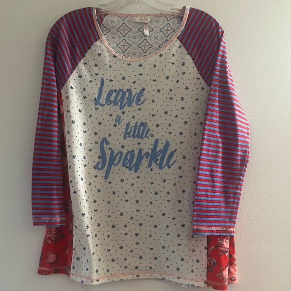 MATILDA JANE Leave A Little Sparkle Pajama Top - Picture 4 of 13